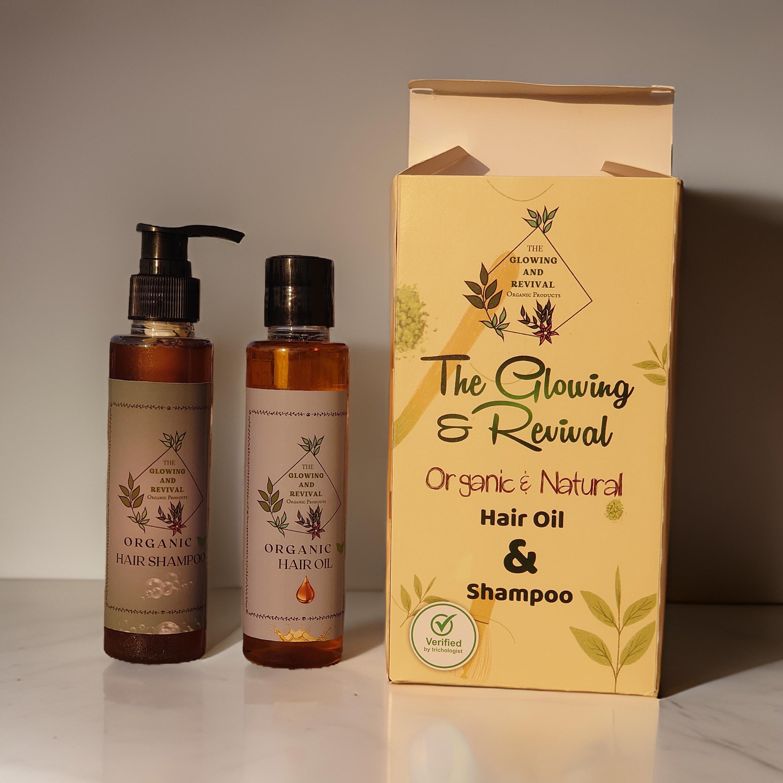 🌿 Organic Hair Oil & Shampoo 🌟